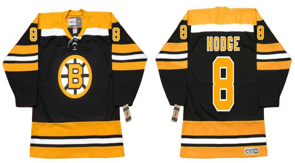 2019 Men Boston Bruins 8 Hodge Black CCM NHL jerseys